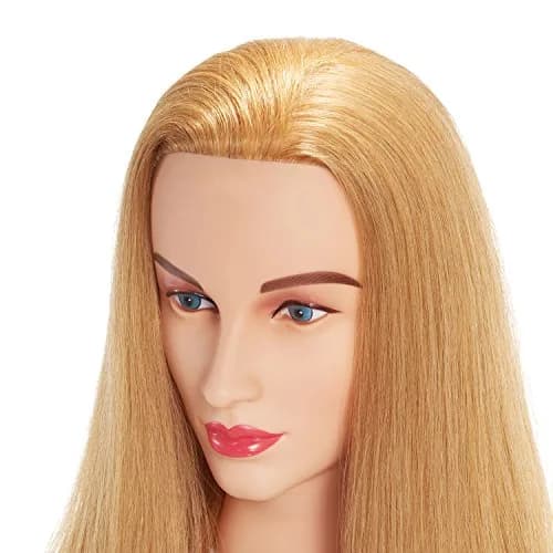 Hairingrid Mannequin Head 20"-22" Human Hair for Hair Styling & Training | Blond 27# thumbnail 3
