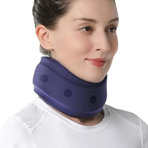 Velpeau Enhanced Blue Neck Brace 3.3" (8.4cm) | Soft Cervical Collar for Neck Pain & Support thumbnail 1