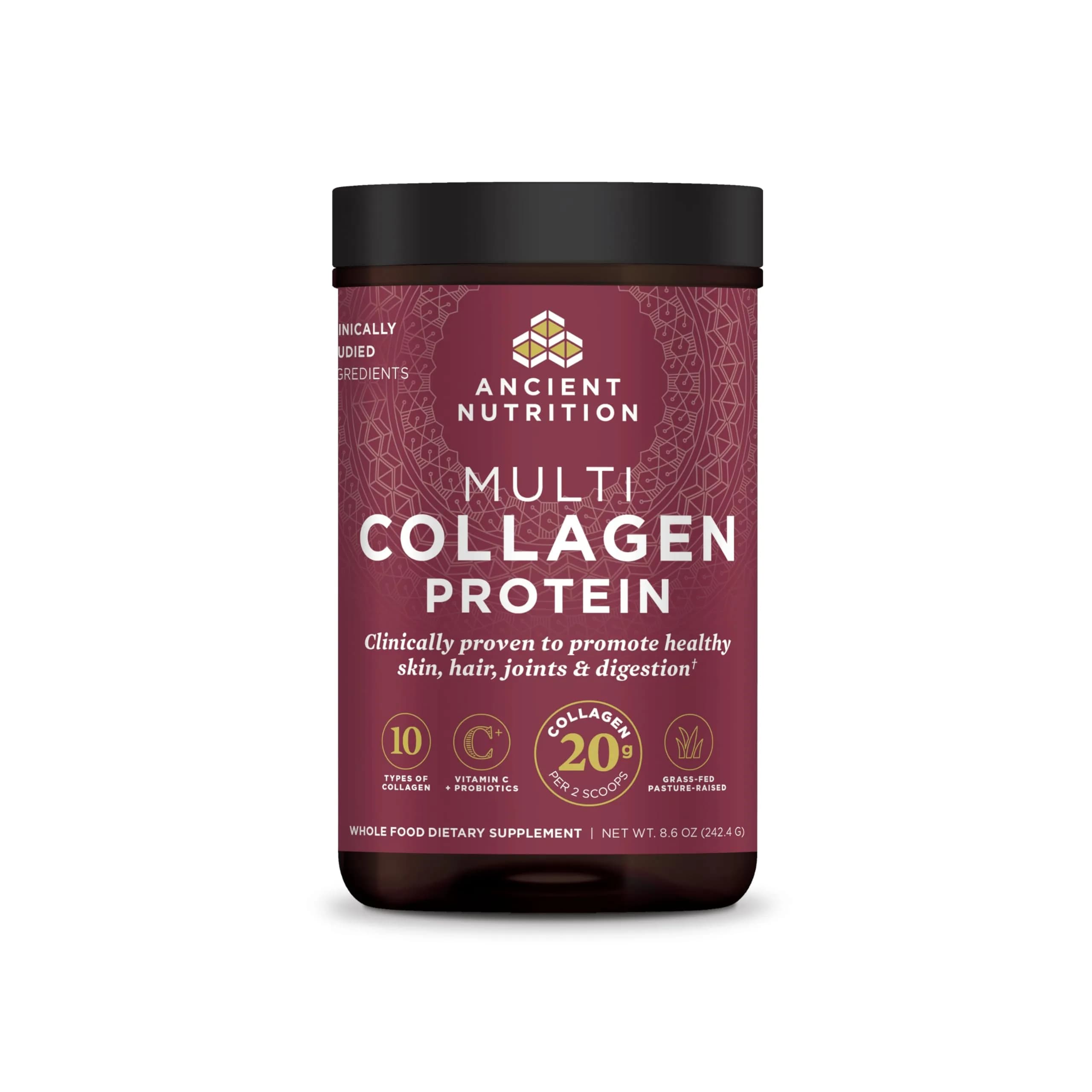 Ancient Nutrition Multi Collagen Protein Powder Unflavored 24 Servings | Supports Skin and Nails Gut Health - main product image