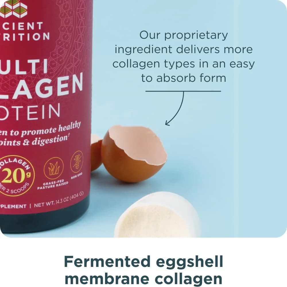 Ancient Nutrition Multi Collagen Protein Powder Unflavored 24 Servings | Supports Skin, Joints, Gut Health - view 5