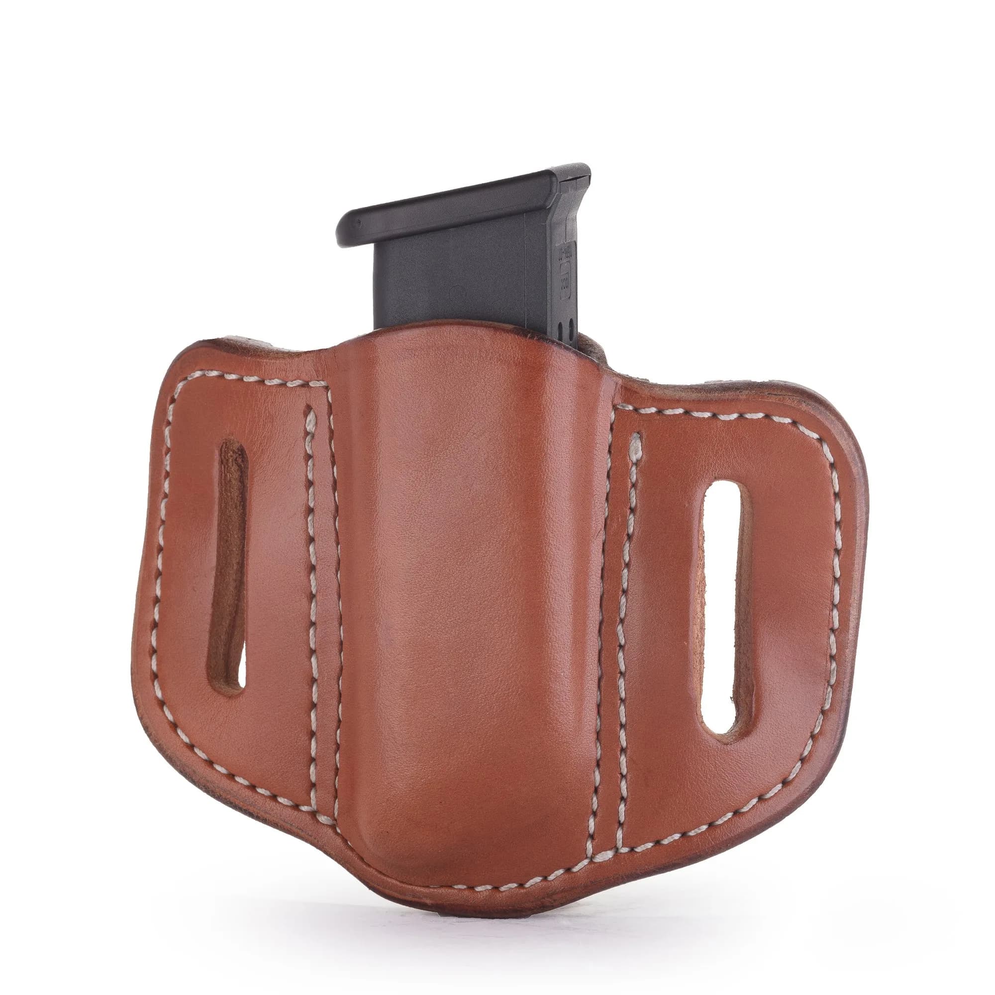 1791 GUNLEATHER Double Stack Magazine Holster, OWB 9mm Leather Mag Pouch | Concealed Carry Comfort & Durability