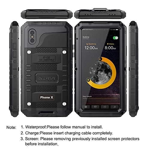 Beasyjoy Heavy Duty Metal Case for iPhone X/XS (5.8 inch) | Full Body Protection with Built-in Screen thumbnail 4