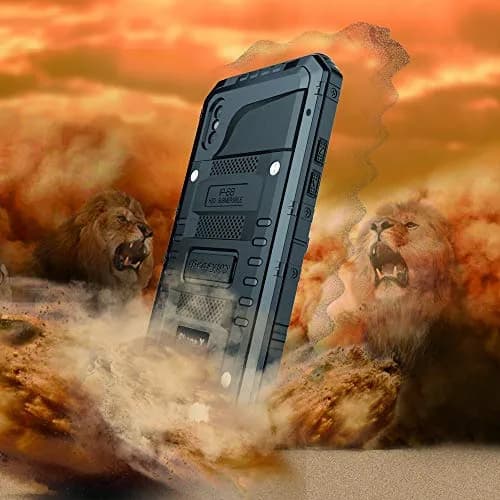 Beasyjoy Heavy Duty Metal Case for iPhone X/XS (5.8 inch) | Full Body Protection with Built-in Screen thumbnail 9