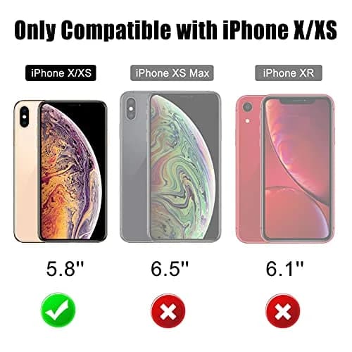 Beasyjoy Heavy Duty Metal Case for iPhone X/XS (5.8 inch) | Full Body Protection with Built-in Screen thumbnail 2