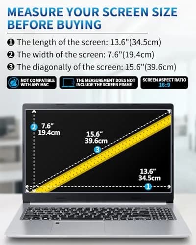 F FORITO Blue Screen Protector for 15.6 Inch Laptops | Anti Glare & Eye Protection (70-120c) thumbnail 7