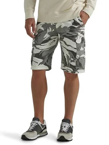 Wrangler Authentics Premium Twill Cargo Short, White Camo, 50 | Relaxed Fit, Durable Cotton, 11" Inseam thumbnail 1