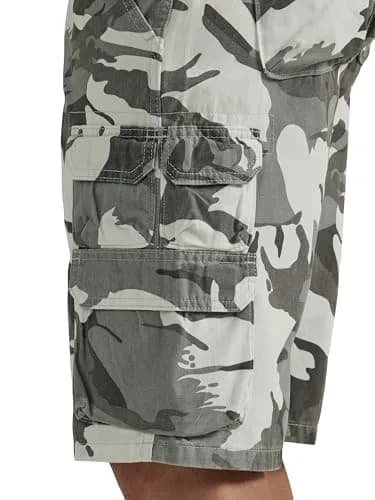Wrangler Authentics Premium Twill Cargo Short, White Camo, 50 | Relaxed Fit, Durable Cotton, 11" Inseam thumbnail 4