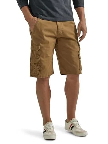 Wrangler Authentics Men's Premium Twill Cargo Short (Bennard), Acorn Twill, 54 | Classic Relaxed Fit for Summer Comfort thumbnail 1