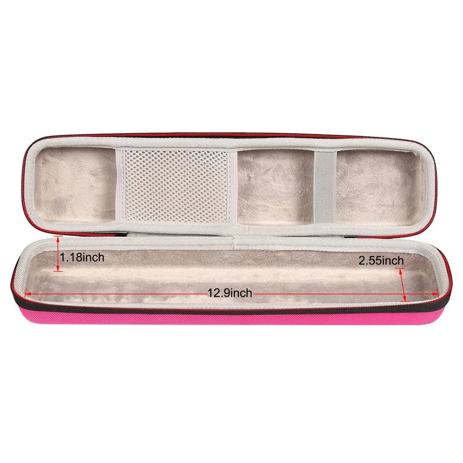 Faylapa Hard Carry Travel Case for Hair Straightener Iron Pink | Shockproof EVA Case for Styling Tools - view 3