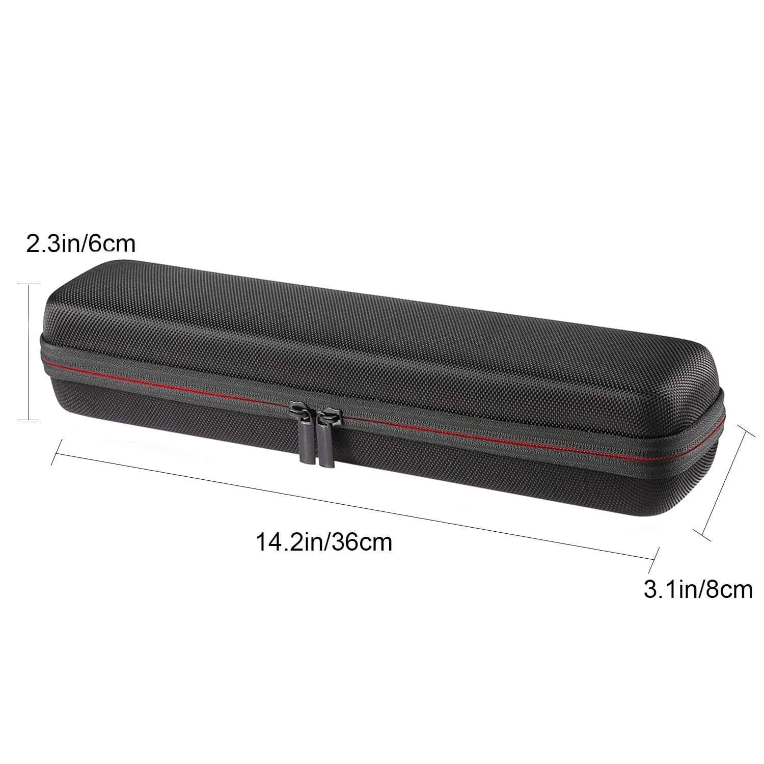Faylapa Hard Carry Travel Case for Hair Straightener Iron Black | Shockproof EVA Case with Hand Strap for Salon Professional Tools - view 3