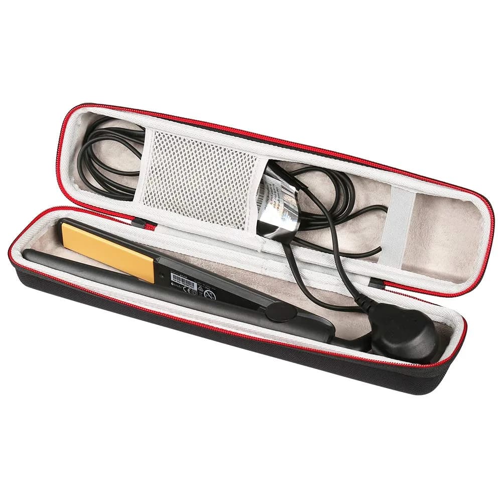Faylapa Hard Carry Travel Case for Hair Straightener Iron Black | Shockproof EVA Case with Hand Strap for Salon Professional Tools - view 4