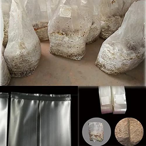 SUCOHANS Mushroom Grow Bags Large 20cm x 12cm x 50cm (8" x 5" x 19") | Autoclavable with 0.2 Micron Filter thumbnail 5