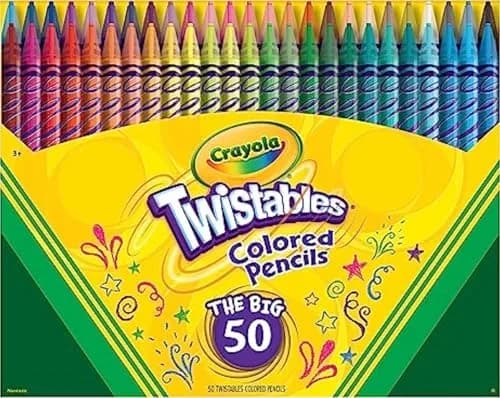 Crayola Twistables Colored Pencil Set (50ct) | No Sharpen Colored Pencils for Kids & Adults, Vibrant & Portable (4+) thumbnail 1