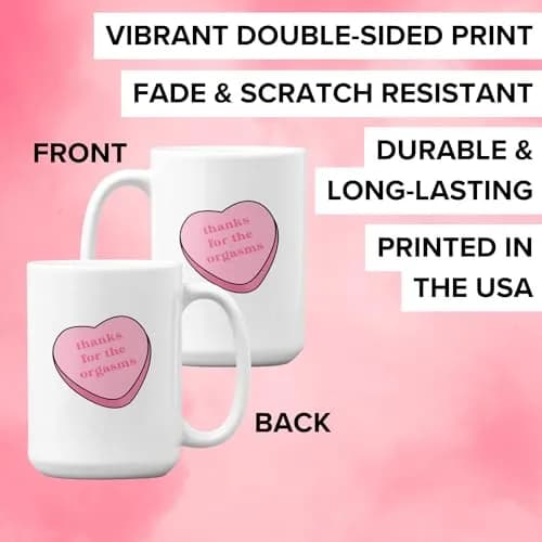 LookHUMAN Heart Coffee Mug - Unique 11oz Ceramic Mug for Matcha & Coffee Lovers, Dishwasher Safe thumbnail 2
