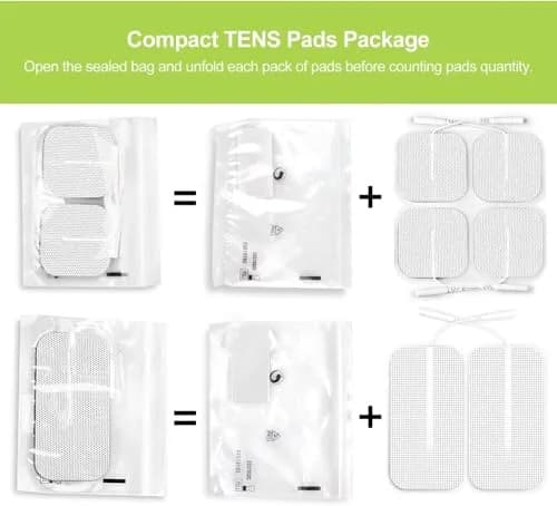 AUVON Dual Channel TENS Unit Muscle Stimulator Machine 16 Piece Set | Drug-Free Pain Relief for Shoulder, Lower Back, Knee thumbnail 7