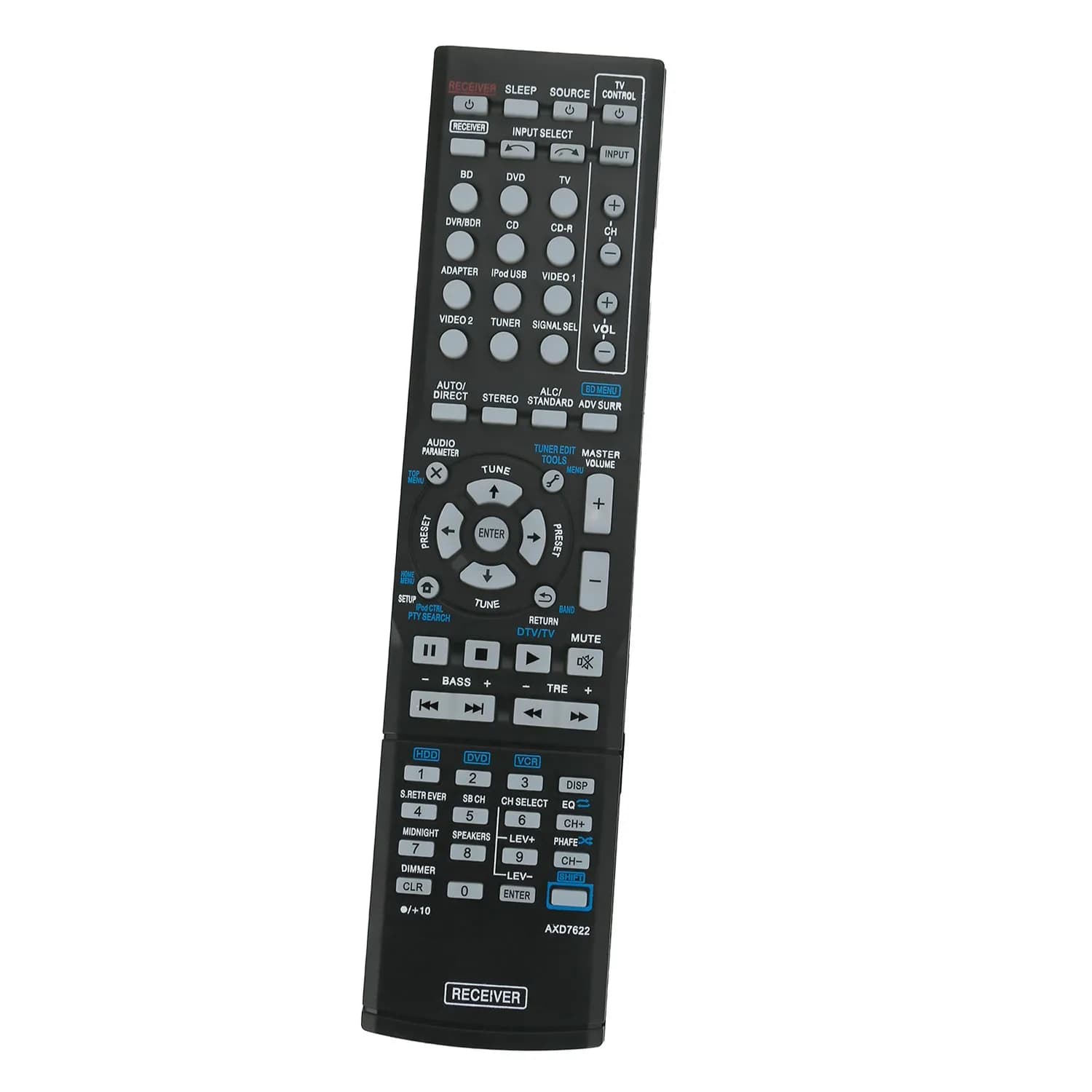 ZdalaMit Remote Control for Pioneer VSX-921-K & VSX-821-K | Replacement, Easy Setup — black