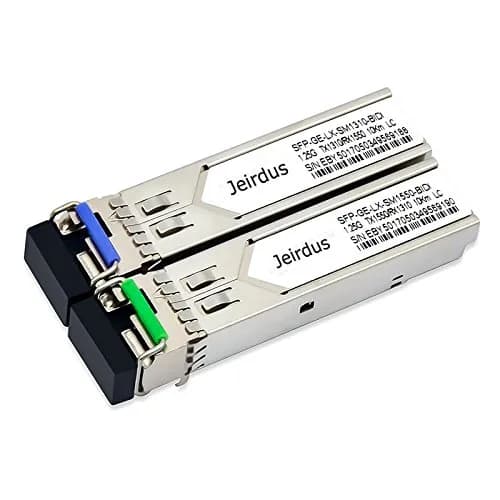 Jeirdus 1.25G SFP Module BIDI WDM Transceiver 10-20KM | Compatible with TP-Link TL-SM321A/B
