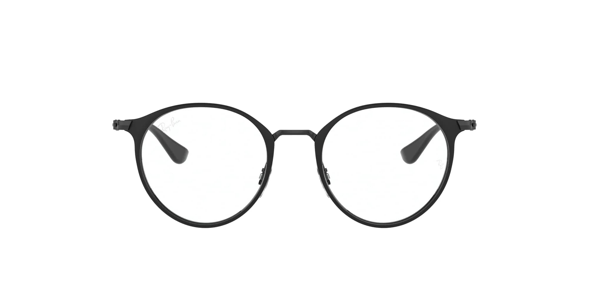 Ray-Ban Junior Kids' RY1053 Round Prescription Eyeglass Frames, 45 mm | Classic Black for Narrow Faces