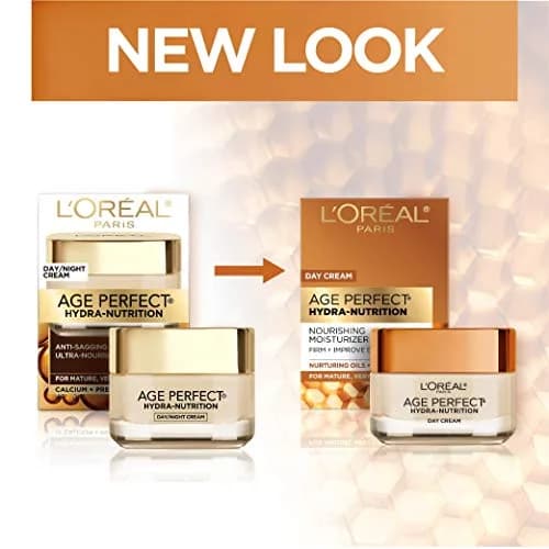 L'Oreal Paris Age Perfect Hydra-Nutrition Day Cream 50ml (1.7 Fl Oz) | For Mature, Dry, Sensitive Skin thumbnail 3