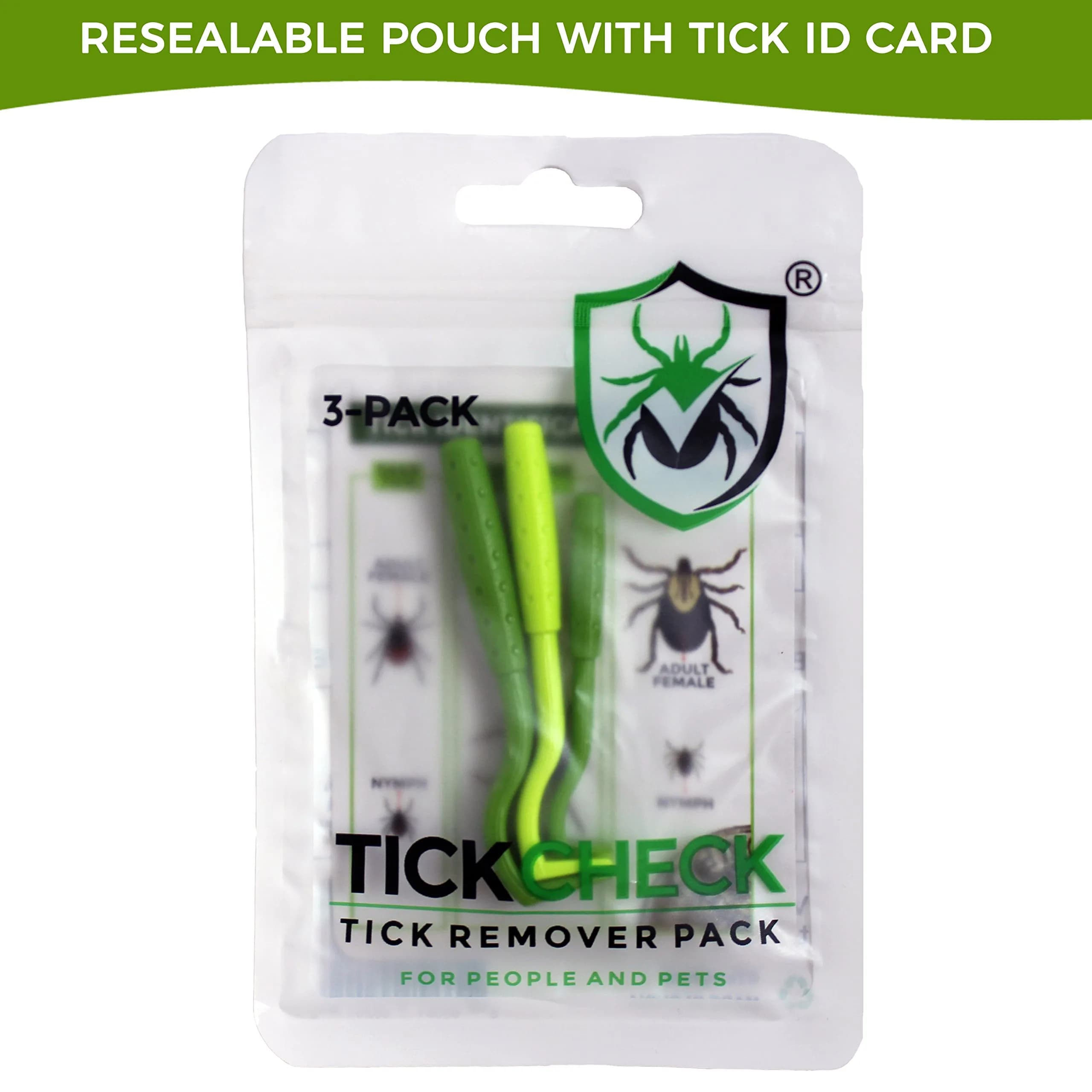 TickCheck Tick Remover Value 3 Pack with ID Card | Easy Tick Removal for Humans, Dogs, Cats & Pets - view 5