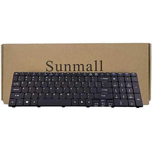 SUNMALL Laptop Keyboard Replacement Compatible with Acer Aspire Series US Layout | New Original, Black thumbnail 1