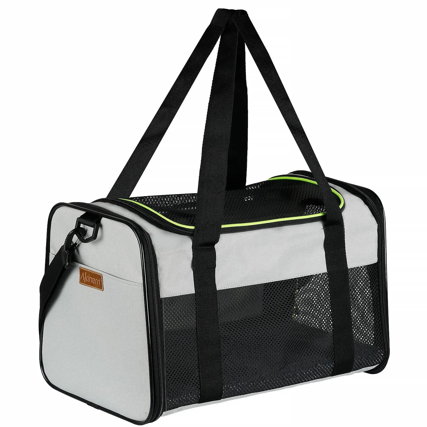 Akinerri Cat Carrier - Portable Foldable Dog Pet Carrier | Airline Approved Travel Bag for Pets up to 15 Lbs — Medium