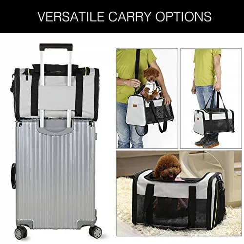 Akinerri Cat Carrier - Portable Foldable Dog Pet Carrier | Airline Approved Travel Bag for Pets up to 15 Lbs thumbnail 6