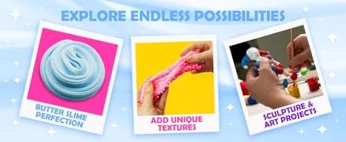 Original Stationery Soft Clay for Slime 230 g (8.1 oz) | White Air-Dry Modeling Compound for Butter Slime thumbnail 8