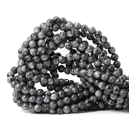 CHEAVIAN Natural Black Labradorite Gemstone Beads 6mm | Polished Round Jewelry Supply for DIY Crafts thumbnail 1