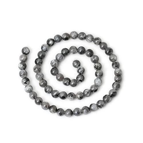 CHEAVIAN Natural Black Labradorite Gemstone Beads 6mm | Polished Round Jewelry Supply for DIY Crafts thumbnail 2