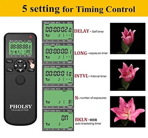 PHOLSY Timer Shutter Remote Control for Fuji | Wireless & Timer Trigger with Intervalometer thumbnail 3