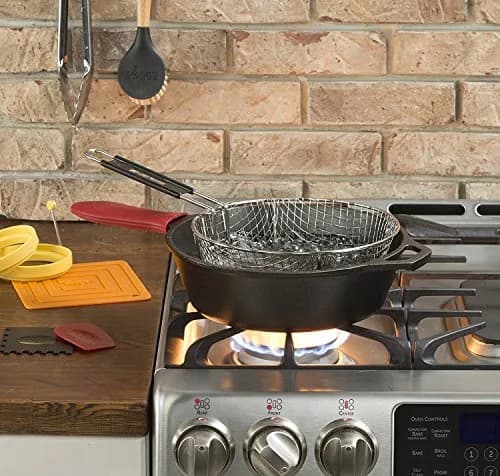 Lodge Red 2 Count Pan Scrapers | Polycarbonate Cast Iron Pan Cleaners (2 Pack, Red/Black) thumbnail 3