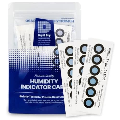 Dry & Dry Humidity Indicator Cards 12 Pack | 10-60% RH 6-Spot Reusable thumbnail 2