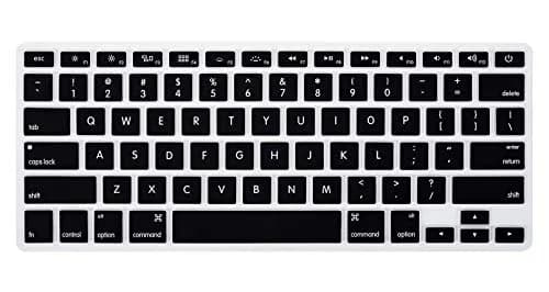 CaseBuy Black Silicone Keyboard Cover for MacBook Air 13" (A1369/A1466) & Pro 13"/15" (2010-2017 Models) | Protects from Spills & Dust thumbnail 1
