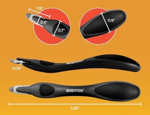 Bostitch Office Easy Staple Remover 3-Pack (Black) | Magnetic Tip & Push-Style Mechanism thumbnail 5