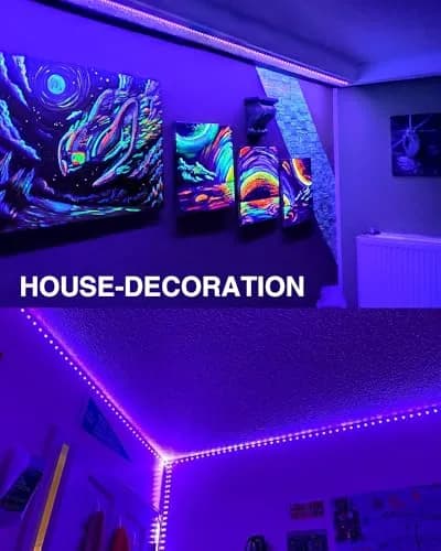 Onforu 10m (32.8ft) Black Light LED Strip Kit | 600 LEDs for Glow Parties & Halloween thumbnail 6