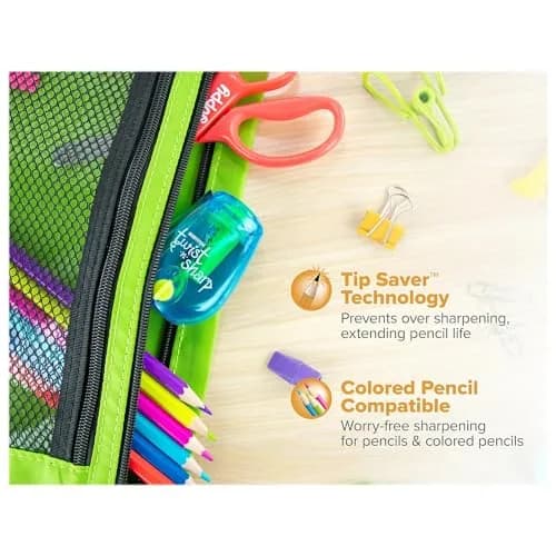 Bostitch Office Pencil Sharpener Twist-N-Sharp 3-Pack | Adjustable & Portable for Kids & Makeup thumbnail 3