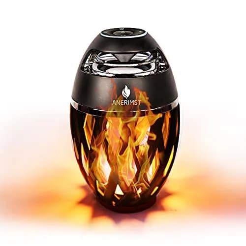 ANERIMST LED Table Lamp with Flame Torch Light | Waterproof Wireless Speaker, 5W Stereo Sound, BT5.3, 18H Battery, Outdoor Decor (100-120c) thumbnail 1
