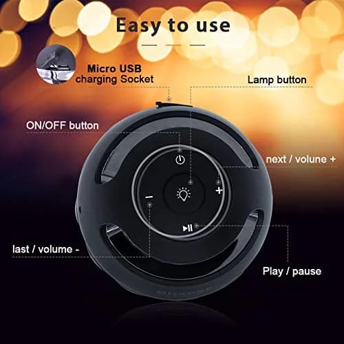 ANERIMST LED Table Lamp with Flame Torch Light | Waterproof Wireless Speaker, 5W Stereo Sound, BT5.3, 18H Battery, Outdoor Decor (100-120c) thumbnail 7