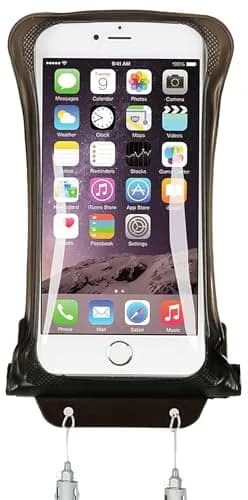 AquaVault Floating Waterproof Phone Pouch Case Universal for iPhone Android | Buoyant, Clear, 30Ft Underwater Access thumbnail 1