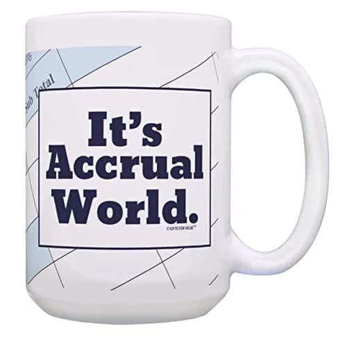 Gifts For Value It's Accrual World 15oz Coffee Mug | Accountant Gift thumbnail 1
