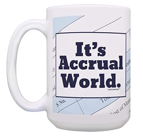 Gifts For Value It's Accrual World 15oz Coffee Mug | Accountant Gift thumbnail 6