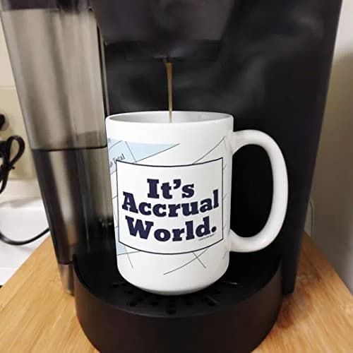 Gifts For Value It's Accrual World 15oz Coffee Mug | Accountant Gift thumbnail 4