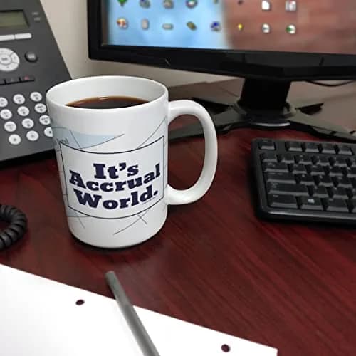 Gifts For Value It's Accrual World 15oz Coffee Mug | Accountant Gift thumbnail 5