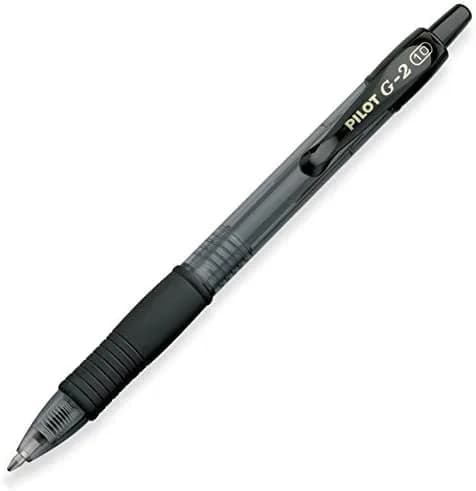 Pilot G2 pens retractable Gel Roller ballpoint Bold pt 1.0mm | Black & Blue Bundle, 6 Count thumbnail 3
