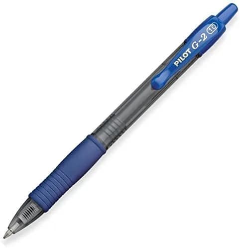 Pilot G2 pens retractable Gel Roller ballpoint Bold pt 1.0mm | Black & Blue Bundle, 6 Count thumbnail 4