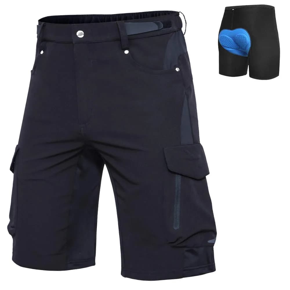 Ally Mountain Bike Shorts 4D Padded Lightweight Quick Dry Stretch Loose-fit with 6 Pockets | Breathable & Water-Resistant for Cycling