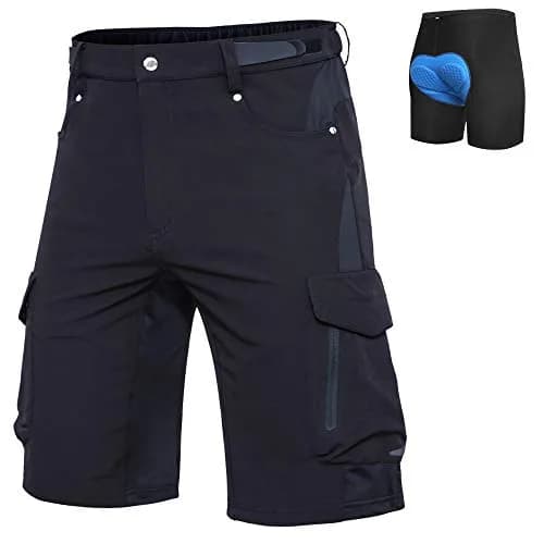 Ally Mountain Bike Shorts 4D Padded Lightweight Quick Dry Stretch Loose-fit with 6 Pockets | Breathable & Water-Resistant for Cycling thumbnail 1