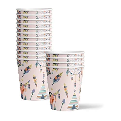 Birthday Galore Tribal Boho Party Supplies Set for 16 | Durable & Vibrant Design thumbnail 3