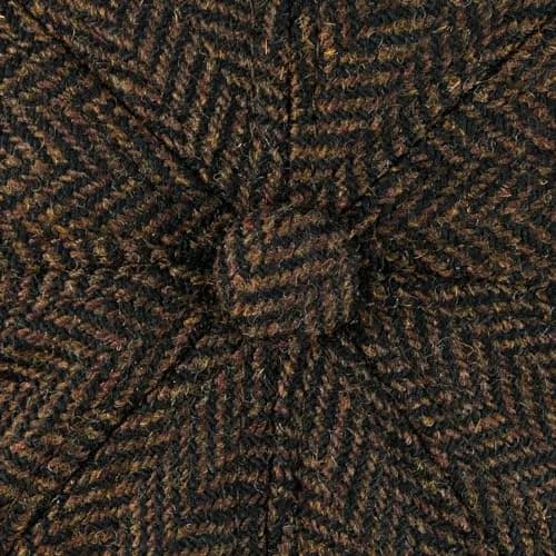 VOBOOM Men's Wool Blend 8 Panel Newsboy Cap Tweed Hat (Herringbone Coffee) 57-60cm | Vintage Style for Cool Weather thumbnail 7